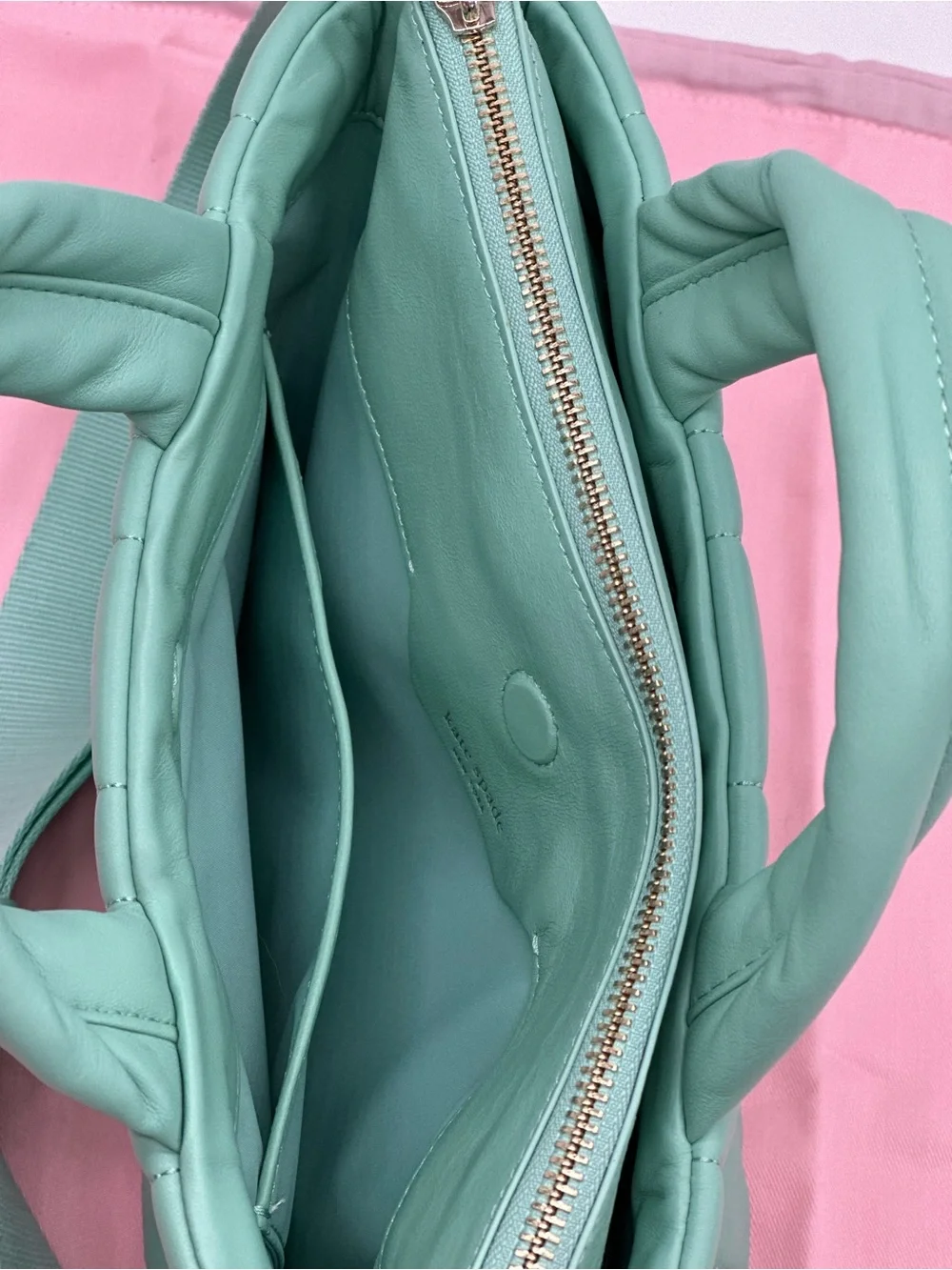 kate spade Quilted Mint Green Top-Handle Crossbody Bag